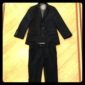 Appaman Fine Tailoring Black Suit Sz 5